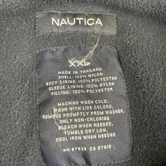 Nautica Sports Classic NS 83 Mens Size XL Fleece Lined Two Tone Coat Full Zip - Picture 6 of 10